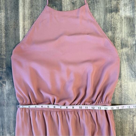 Show Me Your Mumu Women’s Heather Halter Maxi Dress Backless Rustic Mauve Sz XXL - Picture 7 of 13